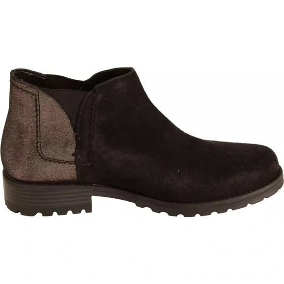 Clarks Clarkwell Demi Womens Chelsea Boot Black Interest US Size 9.5 WIDE NWOB - Picture 2 of 5